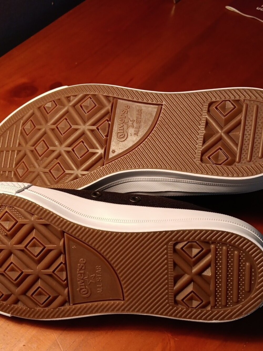Converse Black and White Low-Top Canvas Sneakers - Picture 4 of 5